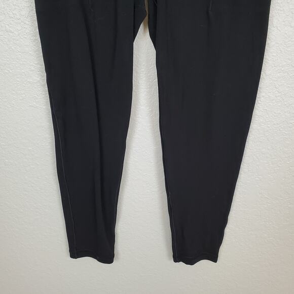 Aerie Leggings Womens Medium Real Me 7/8 Hi-Rise Short Inseam 23" Pockets Black - Picture 3 of 10